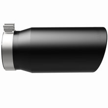 Load image into Gallery viewer, MagnaFlow Tip Stainless Black Coated Single Wall Round Single Outlet 6in Dia 5in Inlet 13in L - 35239