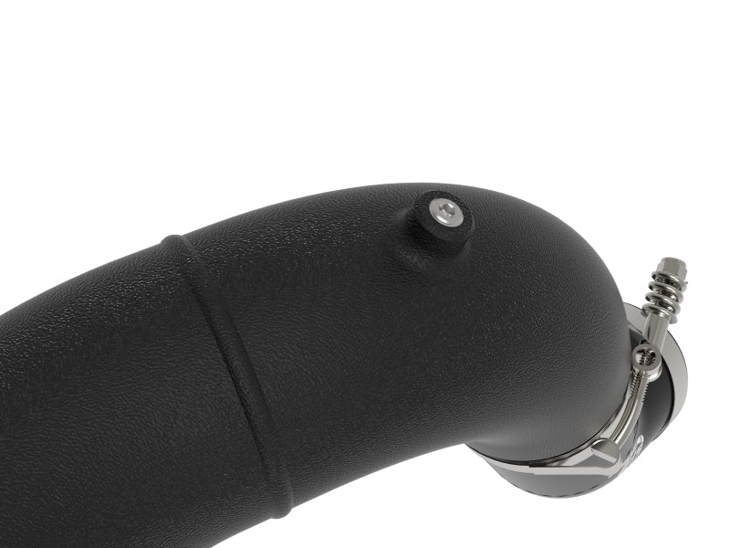 aFe BladeRunner 3-1/2in Aluminum Cold Charge Pipe Black RAM Diesel Trucks 25-26 L6-6.7L (td) - 46-20819-B