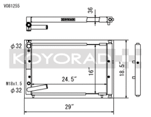 Load image into Gallery viewer, Koyo 94-01 Acura Integra w/ K-Series Swaps (2.0/2.4L) Radiator - V081255