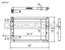 Koyo 94-01 Acura Integra w/ K-Series Swaps (2.0/2.4L) Radiator - V081255