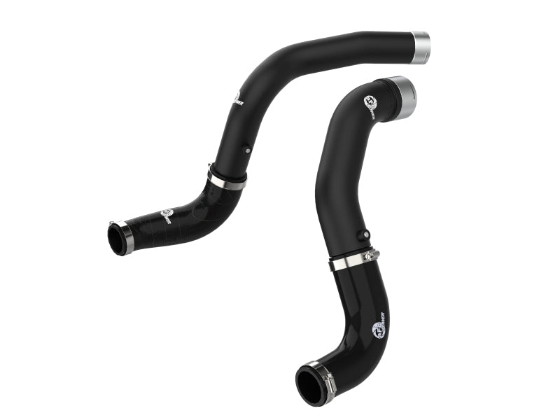 aFe BladeRunner Black 3in Intercooler Hot & Cold Side Pipe Kit 20-21 Jeep Wrangler V6-3.0L (td) - 46-20434-B