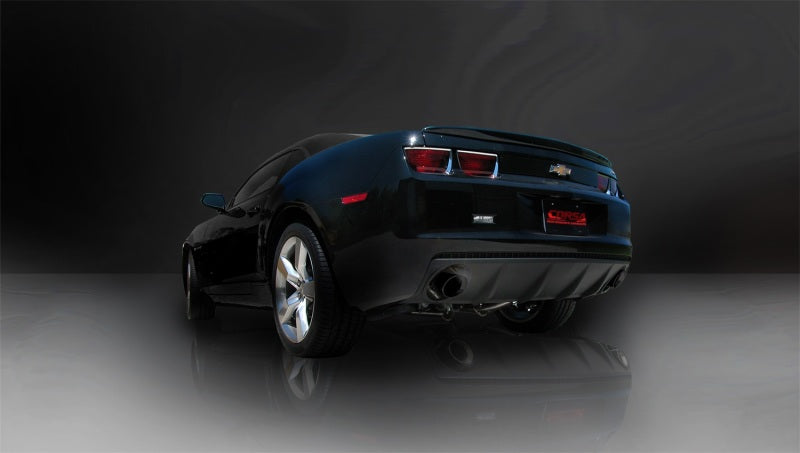 Corsa 2010-2015 Chevrolet Camaro Coupe SS 6.2L V8 Auto Black Sport Cat-Back + XO Exhaust - 14952BLK