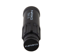 Load image into Gallery viewer, NRG 700 Series M12 X 1.5 Steel Lug Nut w/Dust Cap Cover Set 21 Pc w/Locks &amp; Lock Socket - Black - LN-LS700BK-21