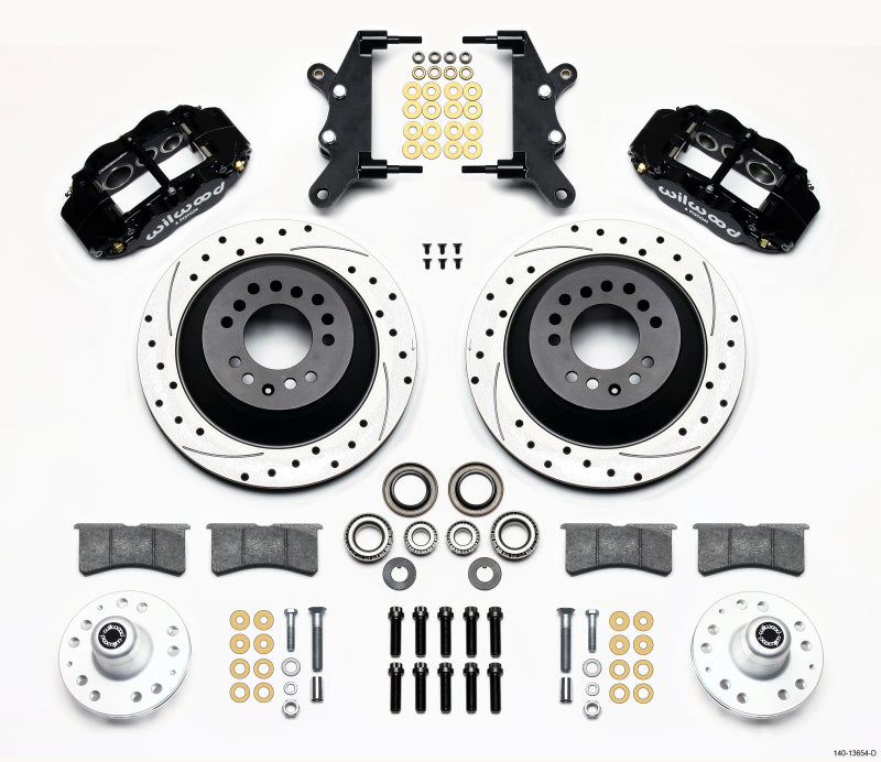 Wilwood Narrow Superlite 6R Front Hub & 1PC Rtr Kit 12.88in Drilled 60-68 Ford / Mercury Full Size - 140-13654-D