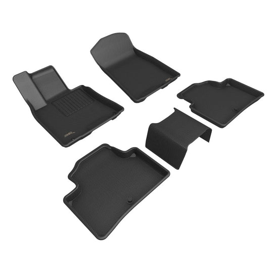 3D MAXpider 22-23 Genesis GV70 Kagu Floor Mat- Black R1 R2 - L1GS01101509