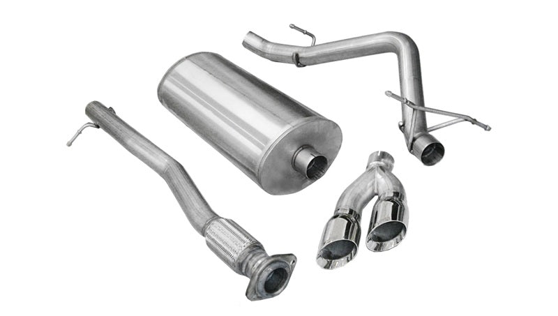 Corsa 2011-2013 Chevrolet Silverado Crew Cab/Short Bed 1500 6.2L V8 Polished Sport Cat-Back Exhaust - 14523