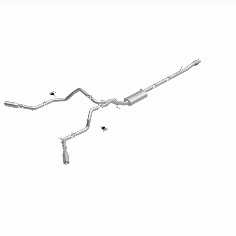 MagnaFlow 2019 Chevy Silverado 1500 V8 5.3L Street Series Dual Split Exit Exhaust w/ Polished Tips - 19473