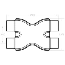 Load image into Gallery viewer, MagnaFlow Smooth Trans X 2.5/2.5 X 12 SS - 10791