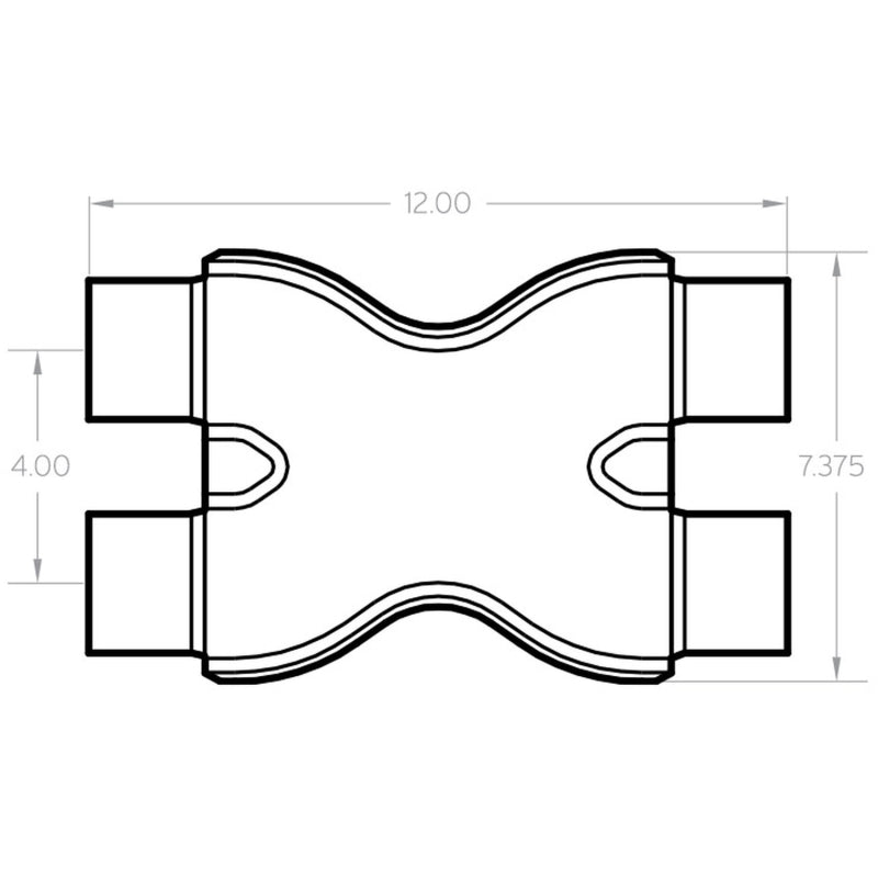 MagnaFlow Smooth Trans X 2.25/2.25 X 12 SS - 10790