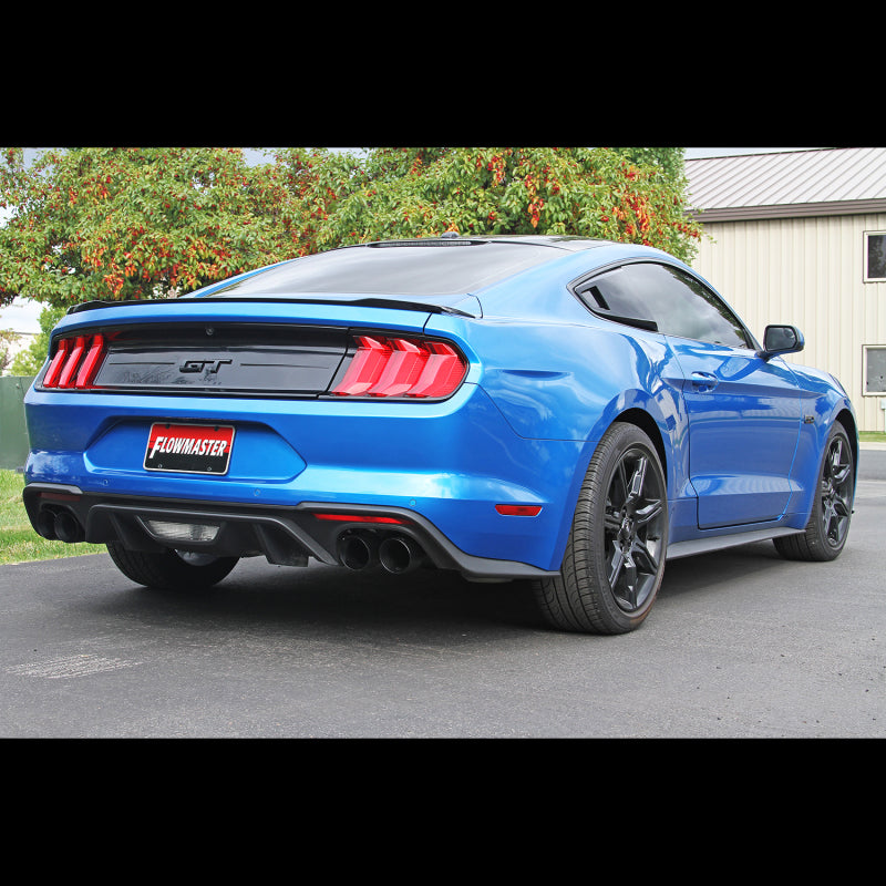 Flowmaster 18-23 Mustang 5.0L Outlaw Axle-Back Exhaust System - Black Tips(w/Valves) - 817824