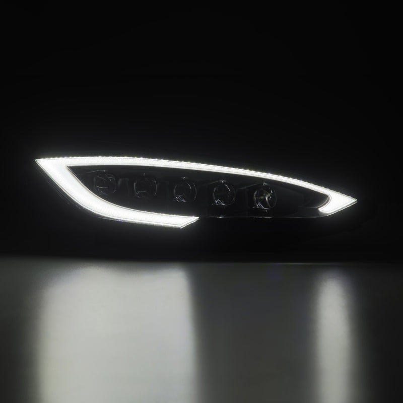 AlphaRex 12-21 Tesla Model S NOVA-Series LED Proj Headlights Blk w/Activtn Light & Seq.Sig / SB DRL - 880877