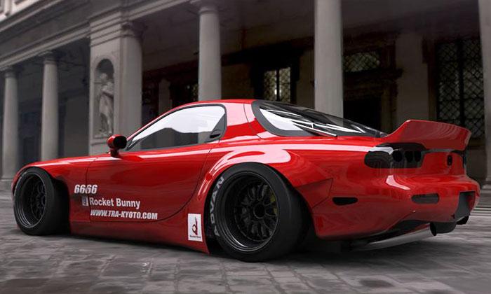 GReddy 92-02 Mazda RX-7 Rocket Bunny FD3S Duck-Tail Wing V2 - 17040216