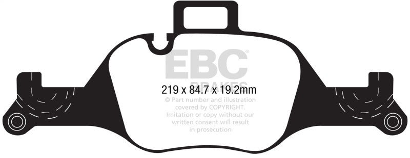 EBC 17+ BMW 530 2.0L Turbo (G30) Ultimax Front Brake Pads - UD2060