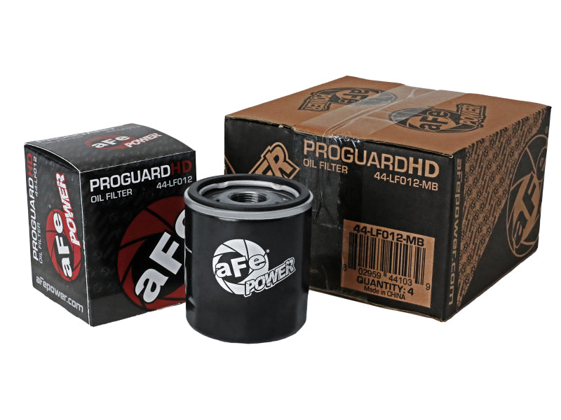 aFe Pro GUARD D2 Oil Filter 07-14 GM Trucks V8 4.8L/5.3L/6.0L/6.2L (4 Pack) - 44-LF012-MB