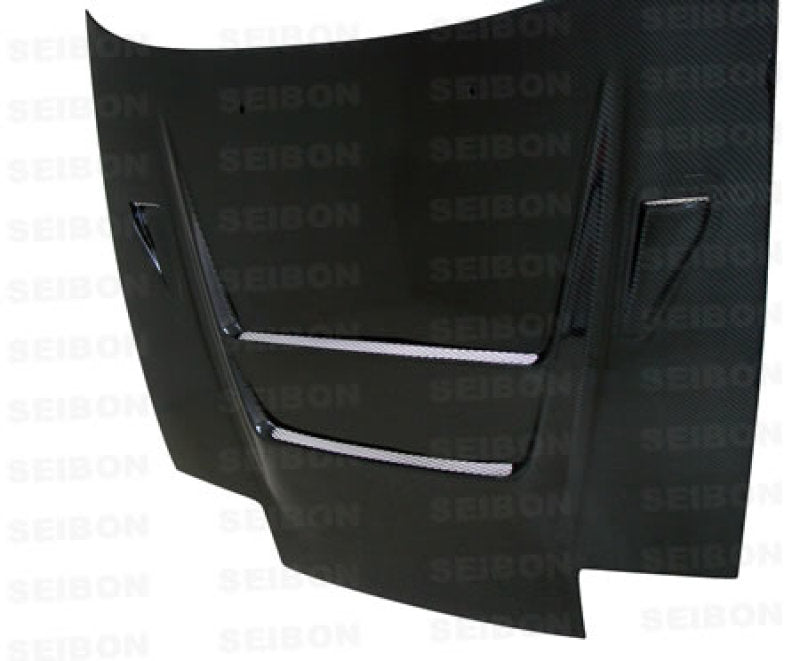 Seibon 89-94 Nissan 180SX/240SX DVII Carbon Fiber Hood - HD8994NS240-DVII