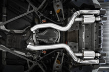 Load image into Gallery viewer, MBRP 18-22 BMW M2 Competition 3.0L T304 SS 3in Resonator-Back Exhaust Quad Rear w/ Carbon Fiber Tips - S45023CF