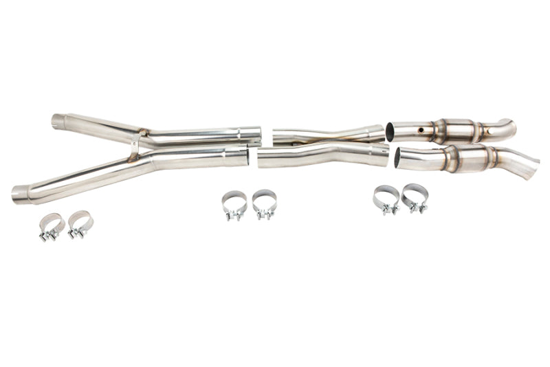 Kooks 09-13 Chevy Corvette C6 LS2/LS3 6.0L/6.2L 3in x 3in GREEN Cat SS X-Pipe Kooks HDR Req - 21603311
