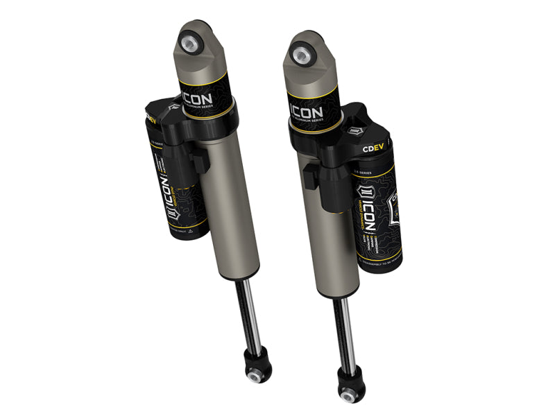 ICON 2021+ Ford F150 2WD 0-1in Lift Rear V.S. 2.5 Alum. Series Shocks Piggyback Res. w/ CDEV - Pair - 97722EP