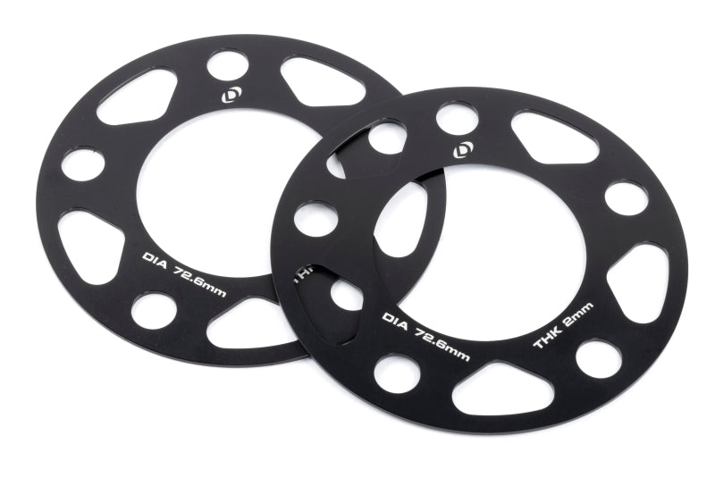 Dinan Wheel Spacers - 5x120 - 72.6mm CB - 2mm Thick (Set of 2) - D210-2032