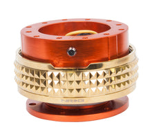 Load image into Gallery viewer, NRG Quick Release Kit - Pyramid Edition - Orange Body / Chrome Gold Pyramid Ring - SRK-210OR/CG