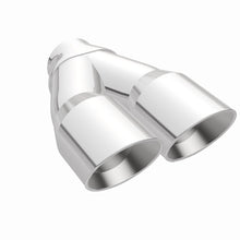 Load image into Gallery viewer, MagnaFlow Double Wall 3in Dual Round Polished Tip 2.25in Inlet - 35226