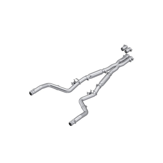 MBRP 15-23 Dodge Challenger 6.2L, 6.4L HEMI AL Steel 3in Cat-Back Dual Split - Street Version - S7103AL