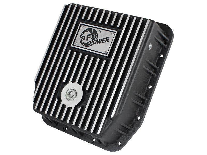 aFe Transmission Pan (Black); Ford Trucks 94-08 AODE - 46-70222