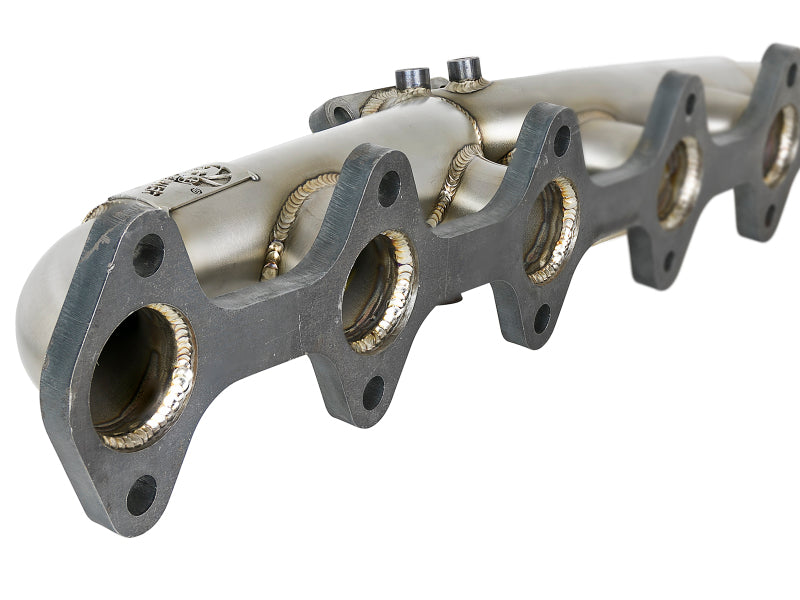 aFe Twisted Steel Header Turbo Manifold (T3) 98.5-02 Dodge Diesel Trucks L6 5.9L (td) - 48-32020