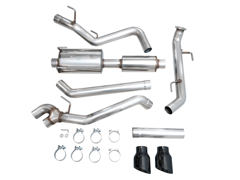 AWE Tuning Exhaust for 4th Gen Toyota Tacoma Dual Diamond Black Tips - 3015-33254