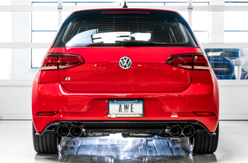 AWE Tuning MK7.5 Golf R SwitchPath Exhaust w/Diamond Black Tips 102mm - 3025-43070