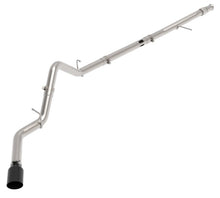 Load image into Gallery viewer, aFe Large Bore-HD 3in 409SS DPF-Back 20-21 GM Trucks L6-3.0L (td) LM2 - Black Tip - 49-44128-B