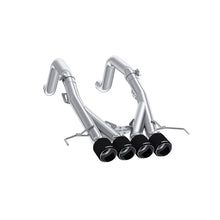 Load image into Gallery viewer, MBRP 14-19 Chevrolet Corvette 6.2L 3in Axle-Back Muffler Bypass Quad Exit Carbon Fiber Tips - S70083CF