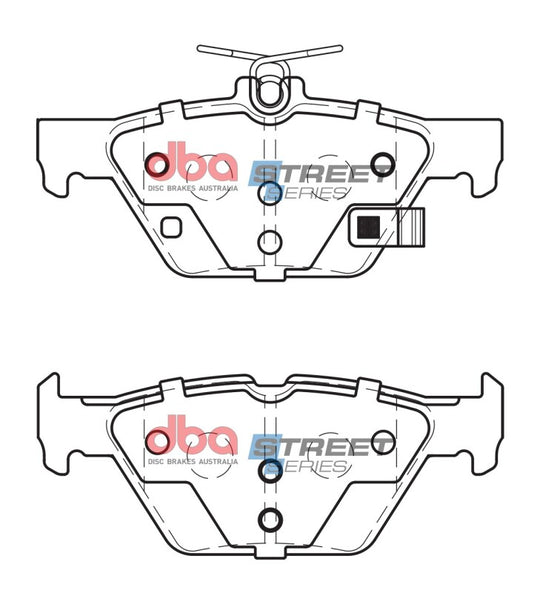 DBA 16-19 Subaru WRX Street Series Rear Brake Pads - DB2398SS