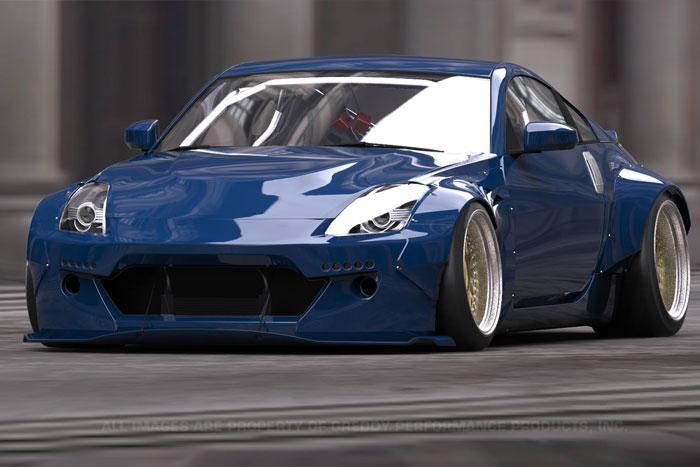 GReddy 03-08 Nissan 350z Rocket Bunny Duck-Tail Rear Wing Ver. 2 - 17020356