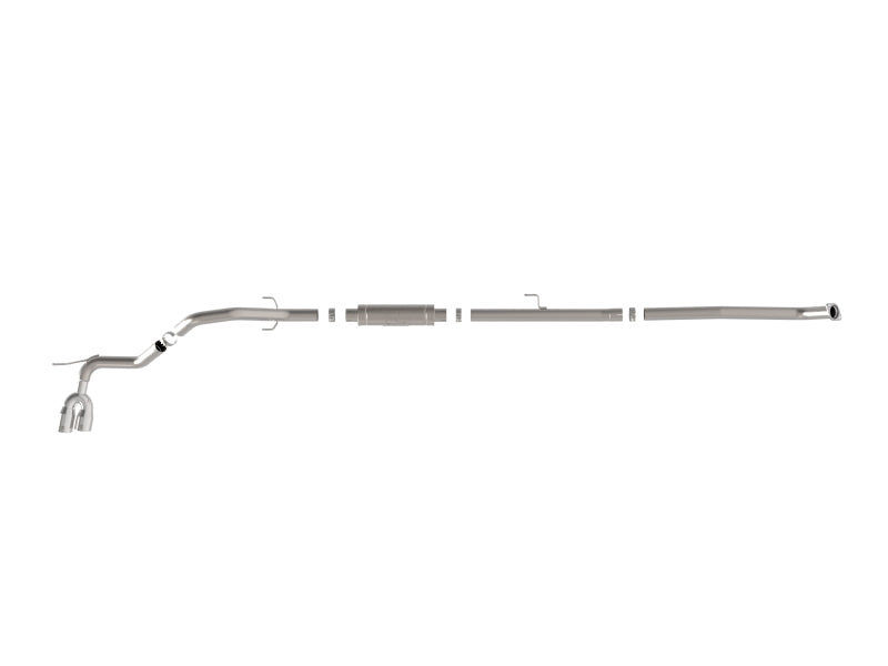 aFe 15-26 Toyota Hilux L4-2.4/2.8L (td) Vulcan Series 3in SS Rear-Side Exit Exhaust w/ Polished Tip - 49-36088-P