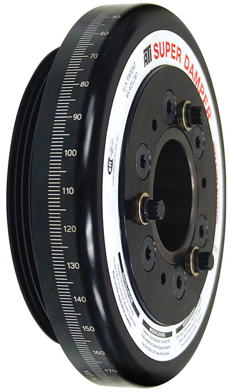 ATI Damper - 7.074in - Alum - Honda D - 4 Grv Rear Aluminum Pulley - 10 Percent Underdrive - ATI918456