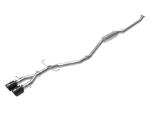 Load image into Gallery viewer, aFe Takeda 2.5in 304SS Cat-Back Exhaust System 17-20 Honda Civic SI Coupe L4-1.5L (t) - Black Tip - 49-36620-B