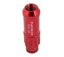 Load image into Gallery viewer, NRG 700 Series M12 X 1.25 Steel Lug Nut w/Dust Cap Cover Set 21 Pc w/Locks &amp; Lock Socket - Red - LN-LS710RD-21