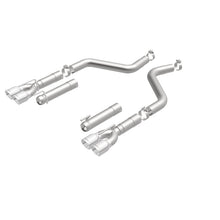 Load image into Gallery viewer, MagnaFlow Axle-Back, SS, 3in, Quad Split Rear 3.5 Tips 2015 Dodge Challenger incl SRT Hellcat - 19206