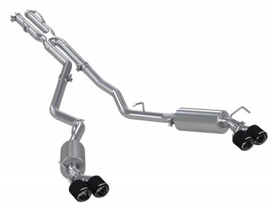 MBRP 20-21 Ford Explorer ST 3.0L Ecoboost SS 2.5in Dual Rear Exit w/ Carbon Fiber Quad Tips - T304 - S52053CF