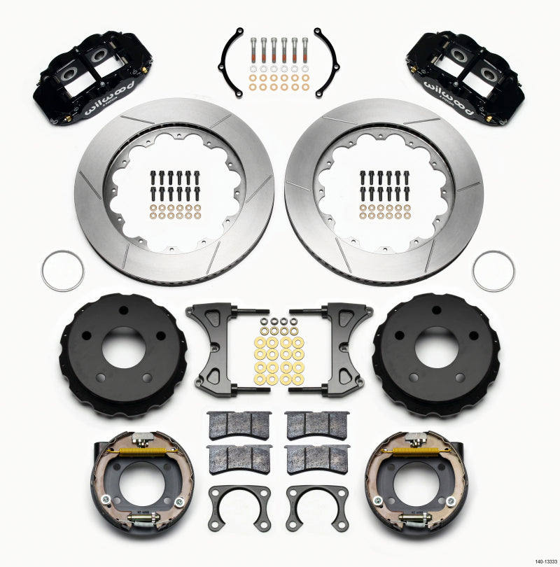 Wilwood Narrow Superlite 4R Rear P-Brk Kit 14.00in Big Ford 2.36in Off Bronco 5 x 5.50 - 140-13333