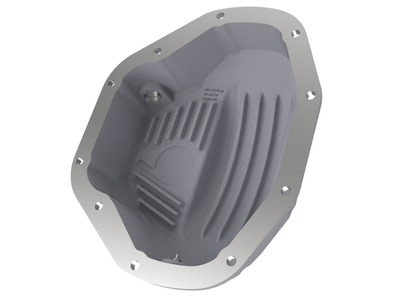 aFe Rear Differential Cover (Raw; Street Series); Dodge Diesel Trucks 94-02 L6-5.9L (td) - 46-70030