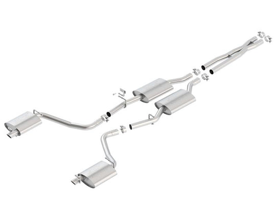 Borla 15-16 Dodge Charger 3.6L V6 ATAK Cat Back Exhaust (Uses Factory Valence) - 140686