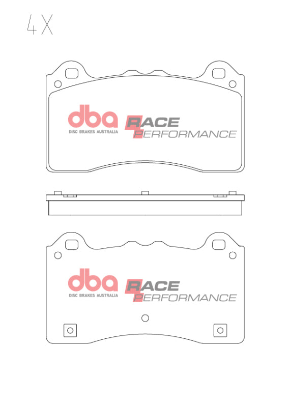 DBA 17-19 Ford Focus RS Front RP Performance Brake Pads - DB15025RP