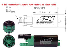 Load image into Gallery viewer, AEM 2016+ Polaris RZR Turbo Replacement High Flow In Tank Fuel Pump (Turbo Only) - 50-1225