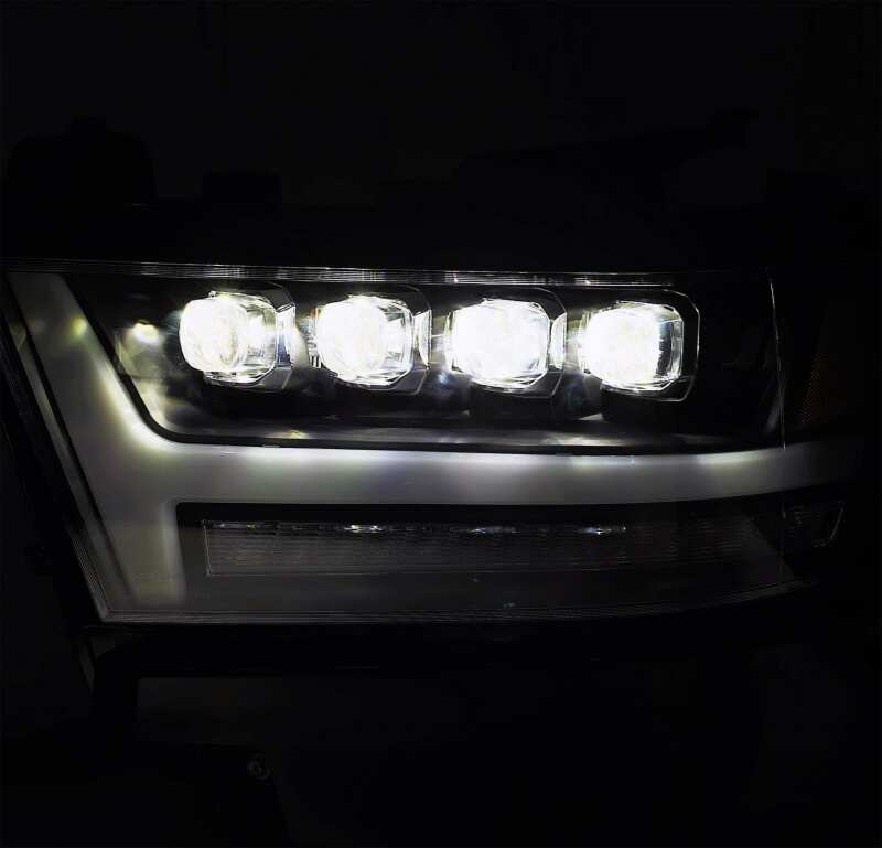 AlphaRex 19-20 Ram 1500HD NOVA LED Proj Headlight Plank Style Matte Blk w/Activ Light/Seq Signal/DRL - 880518
