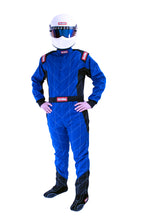 Load image into Gallery viewer, RaceQuip Blue Chevron-1 Suit - SFI-1 M Tall - 130924
