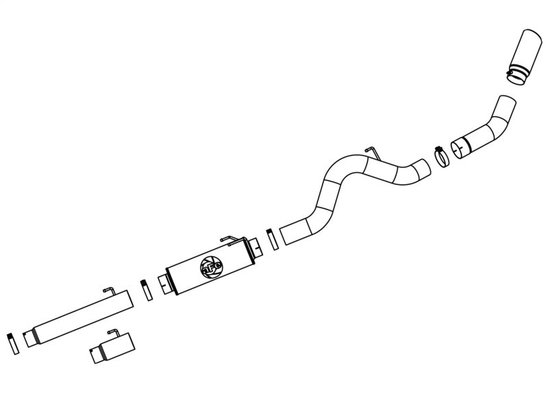 aFe MACHForce XP Exhaust 5in Cat-Back SS 04.5-07 Dodge Diesel Trucks L6-5.9L (td) - 49-42012