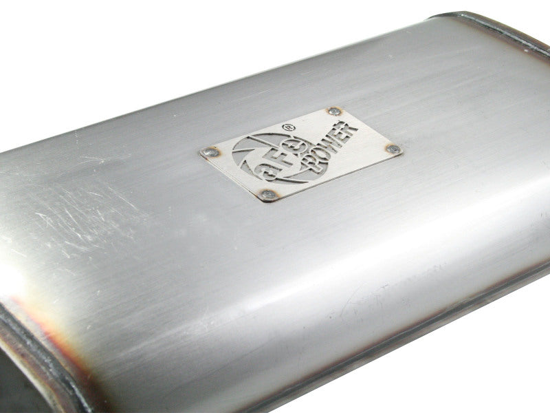 aFe MACHForce XP Exhaust Cat-Back SS-409 04-06 Jeep Wrangler TJ Unl L6 4.0L 2.5in Off-Road No Tip - 49-46229