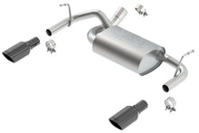 Load image into Gallery viewer, Borla 12-16 Jeep Wrangler 3.6AT/MT 4WD 2+4DR S/ SQ /RL/AC SR 2.5in, 2in Tip 3.5 sqx8 Black Chrome - 11834BC